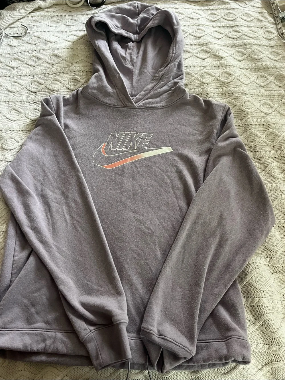 Nike Lavender Pullover Hoodie Lightweight Good Condition Size XS